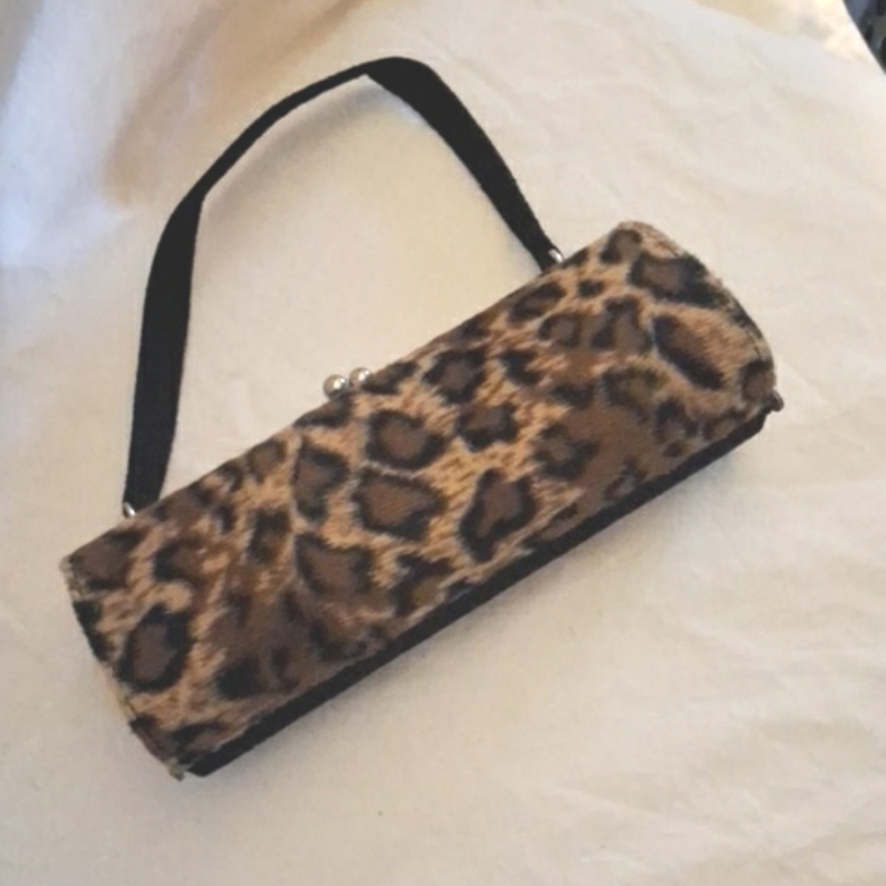 Leopard Print Clutch Bag